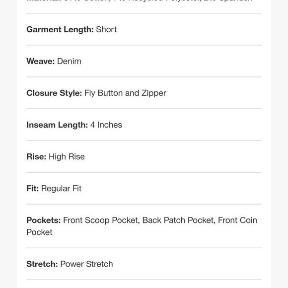 Universal Thread High Rise Acid Wash Frayed Hem Denim Shorts New Size 4 - Picture 10 of 11